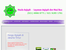 Tablet Screenshot of hargaaqiqah.com